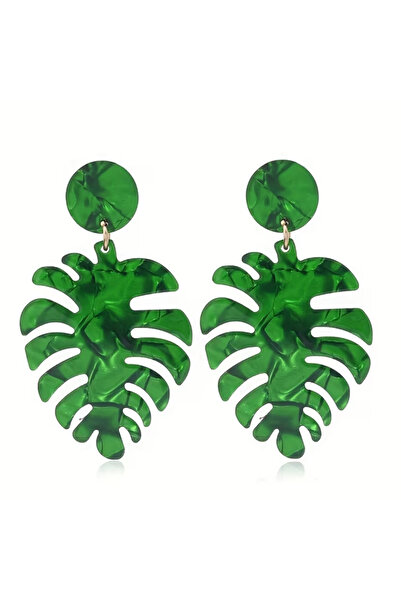 1PARÇAMAVİ أقراط نسائية من الأكريليك بدون ثقب للأذن مع مشبك