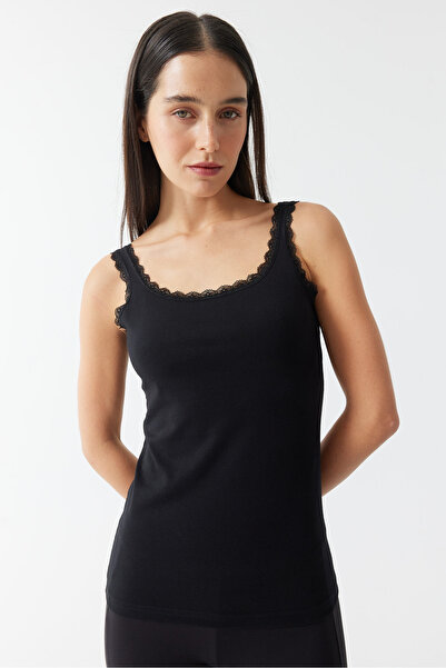 PAULMARK Women's lace strap tank top j1015