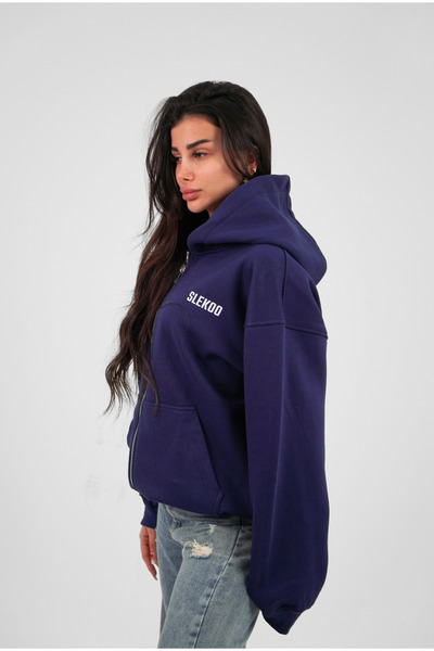 SLEKOO هودي كبير الحجم بتوقيع للجنسين