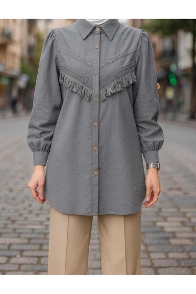 sivona Dantel Detaylı Gömlek