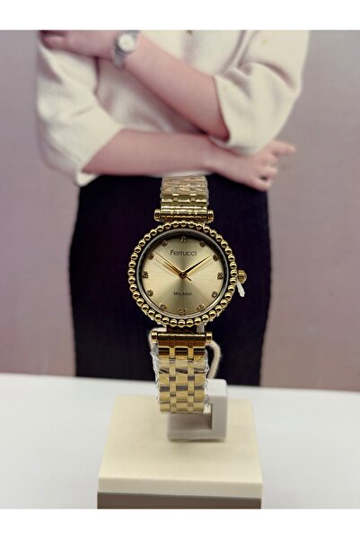 Ferrucci GOLD WOMEN'S WRISTWATCH WATERPROOF