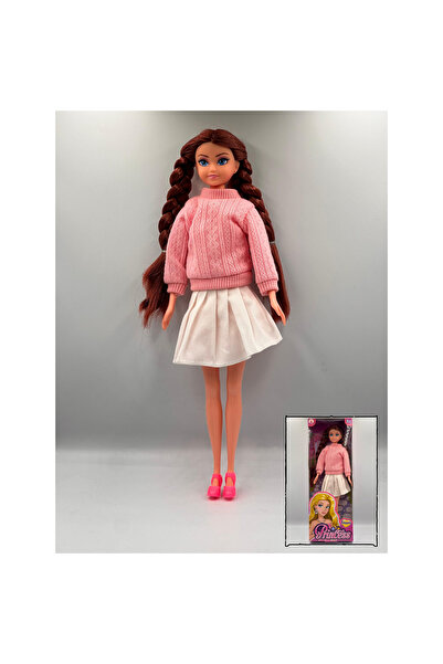 giffy Oyuncak 30 Cm Giydirilebilir Prenses Bebek – Örgü Desenli Kazak & Etek ...