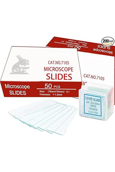 Other شرائح المجهر - علبة تحتوي على 50 قطعة