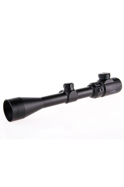 Epilons 3-9X40 Zoomlu Çıft Işıklı Av Tüfeği Dürbünü Montaj Kelepçeli