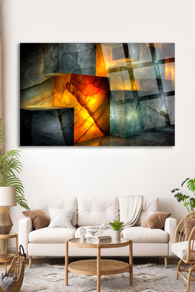 TAULART Onyx Stone Light Translucent Art Painting Ultra Vibrant Colors Modern...
