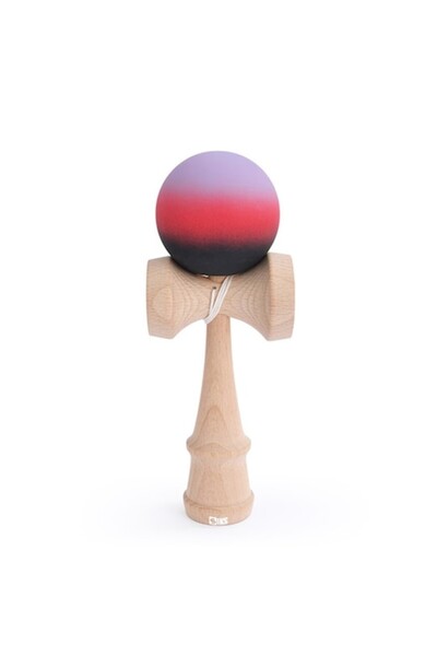 xpress sales Professional Wood Kendama with Grip, 18 cm, 'Crimson Eclipse' Gradient