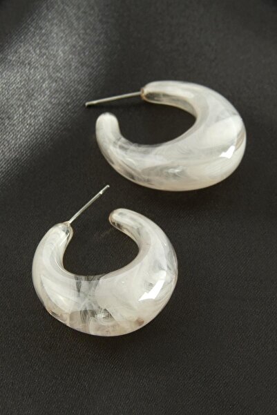 Marsilyan Oval Plastic Earrings