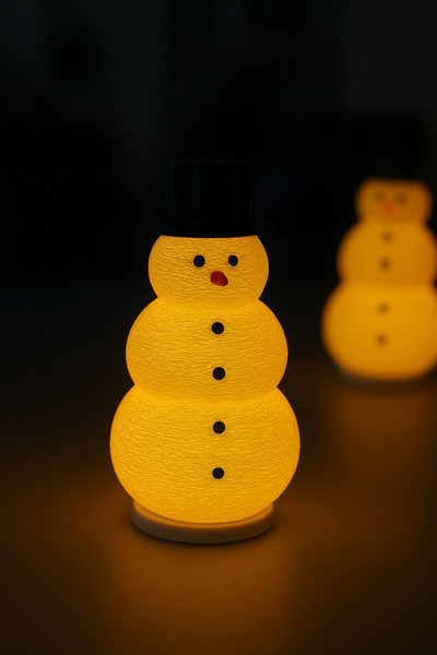Yılbaşı Kardan Adam Tealight Mumluk