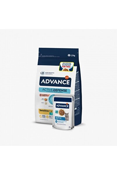 Advance Sensitive Dry Cat Food with Salmon 1.5 kg + 2 sachets (Gift)