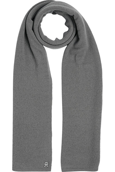 Tommy Hilfiger CASHMERE CHIC KNIT S Kadın Gri Atkı