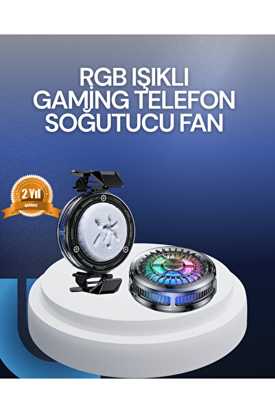 Clevora Rgb Led Phone Cooler Fan High Speed Cooling Gamer Cooler
