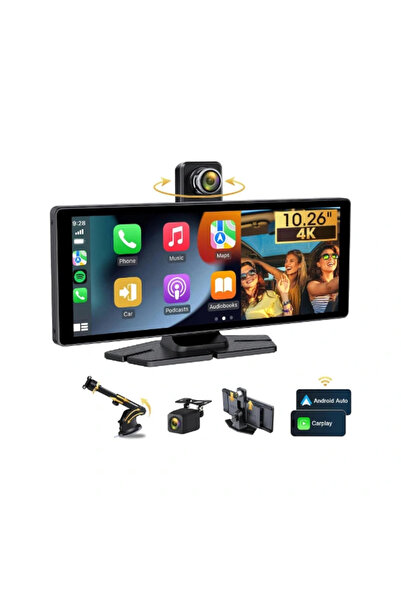 Epilons Apple وAndroid CarPlay مع كاميرا بعدسة مزدوجة