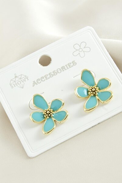 OSENSE أقراط زهرة المينا