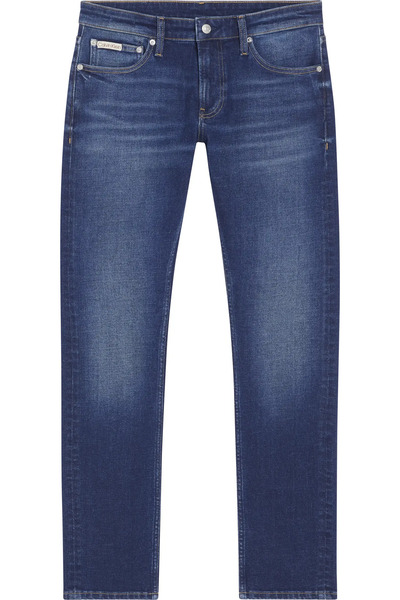 Calvin Klein SLIM Erkek Mavi Kot Pantolon