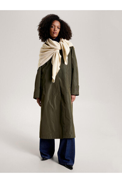 Tommy Hilfiger MONOGRAM FIL COUPE S Kadın Krem Eşarp