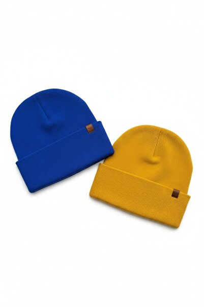 luismorro طقم قبعة تريكو للجنسين مصنوع من الأكريليك بنسبة 100% مكون من قطعتين...