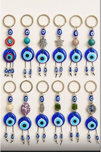 lowell home Evil Eye Bead Keychain