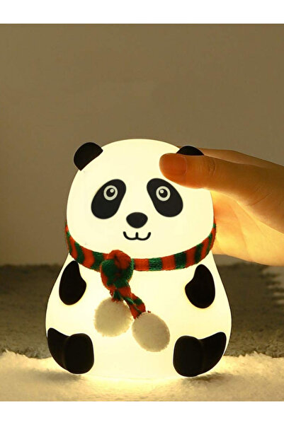 MINDA Silikon Gece Lambası Yılbaşı Hediyesi Panda - Yumuşak Dokunuşlu Şarjlı ...