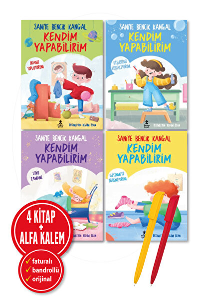 Doğan Çocuk Alfa Kalem+ Saniye Bencik Kangal 4 Kitap (Kendim Yapabilirim Oda ...
