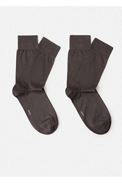 MANGO Man 2'li uzun pamuklu çorap seti