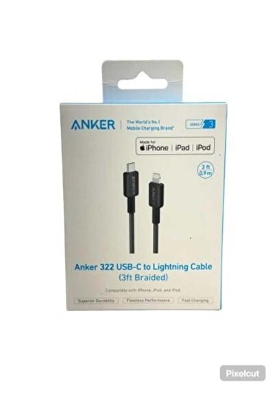 Anker 332 USB-to-Lightning Cable for iPhone, PD-Lightning, Apple MFi Certified, 2-Year