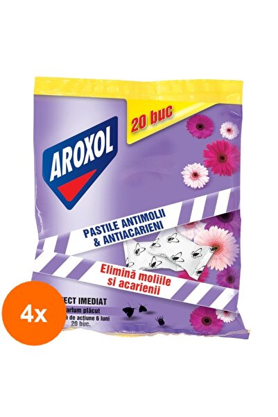 Aroxol Set 4 x 20 Pastile Pastile Parfumate Antimolii si Antiacarieni