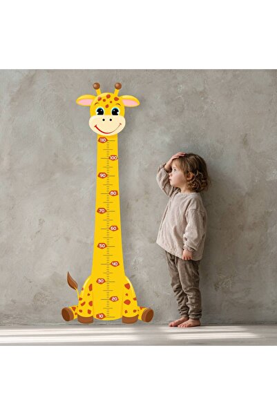 Sek Trend ZÜRAFA DESENLİ ÇOCUK BOY ÖLÇER CETVELİ KENDİNDEN YAPIŞKANLI 130X50 cm.