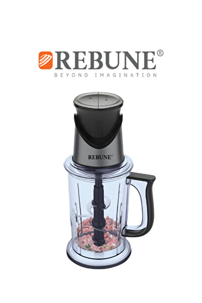rebune Ribbon 2L Plastic Chopper - 350W with Stainless Steel Blades