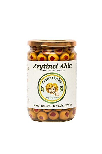 Biber Dolgulu Zeytin - Doğal & Katkısız 660 gr