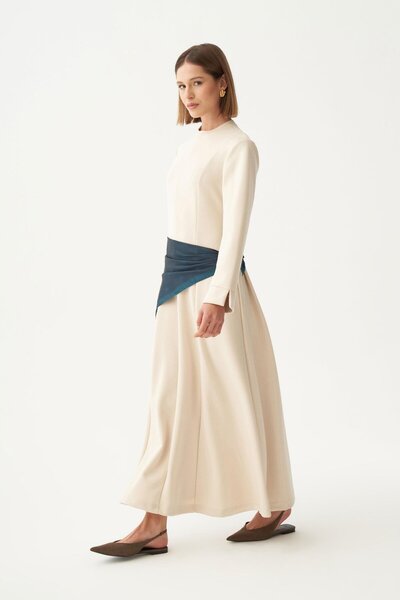 ALLDAY Soft Textured Patchwork Dress