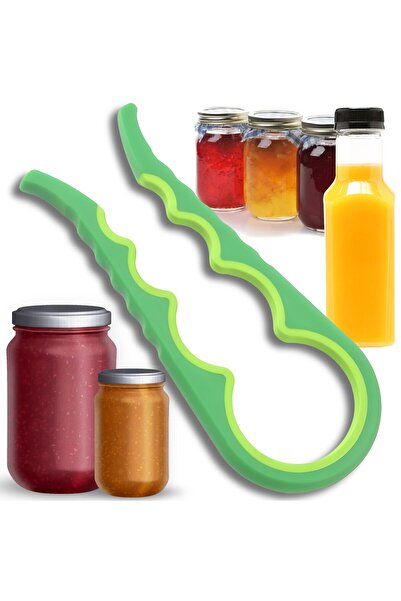 OEM 4-in-1 Universal Jar and Bottle Opener, Yellow-Green