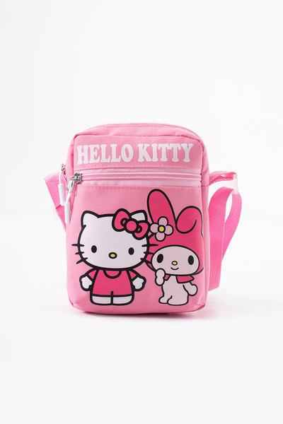 YOUOY Geantă de umăr pentru copii Hello Kitty Melody roz – 3 compartimente – ...