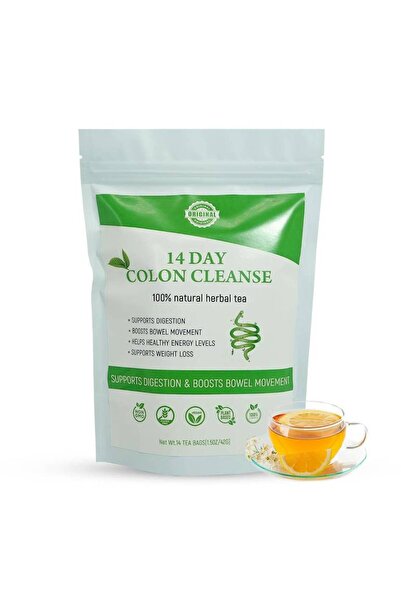 herbalimo شاي تطهير القولون لمدة 14 يومًا - 42 جرامًا