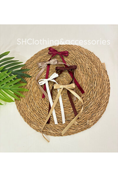 SHClothing accessories 5-Piece Satin Bow Clip Buckle