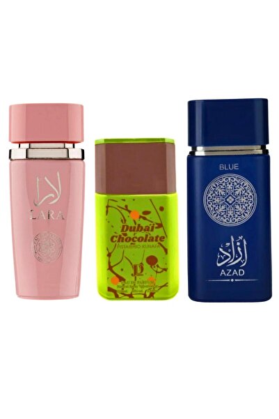 Al Fakhr Perfumes SET 3 PARFUMURI 100 ML-LARA +DUBAI CHOCOLATE+AZAD BLUE