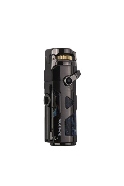 Quantoro MGM05-56 Delicili İğneli Jet Alev Gunmetal Çakmak