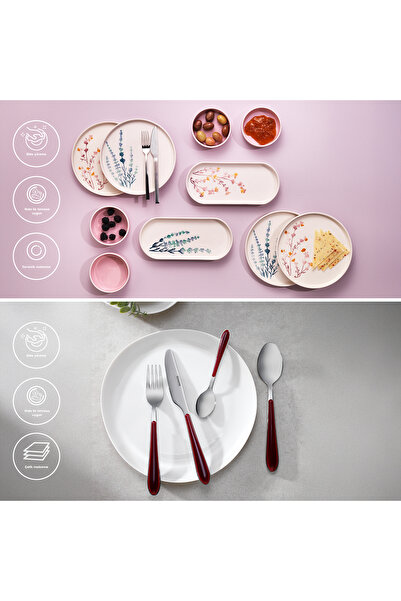 Schafer Mona & Sunny Pembe 34 Parça Sofra Seti