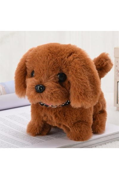 GenelTedarik Kuyruğunu Sallayan Yürüyen Havlayan Peluş Köpek