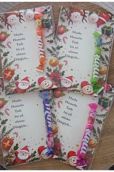 Rana İkra Art Yılbaşı Hediye Kartı (Şeker Hediyeli) (25 Adet)