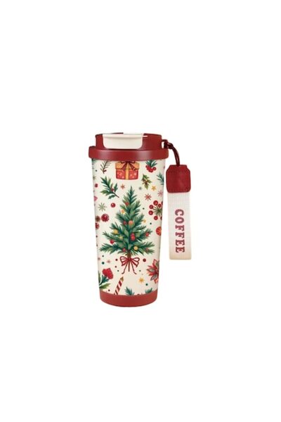 OEM Premium 316 Stainless Steel Thermos Christmas Edition 530ml with 12h Insulation, Elegant Nozzle and Double Opening