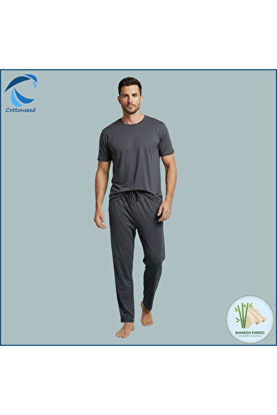 Cottonseed Premium Men’s Bamboo Knitted Lounge Pajama Set