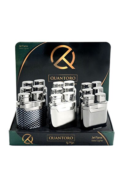 Quantoro MGM04-21 9'lu Carbon Tek Torch Jet Alev Çakmak