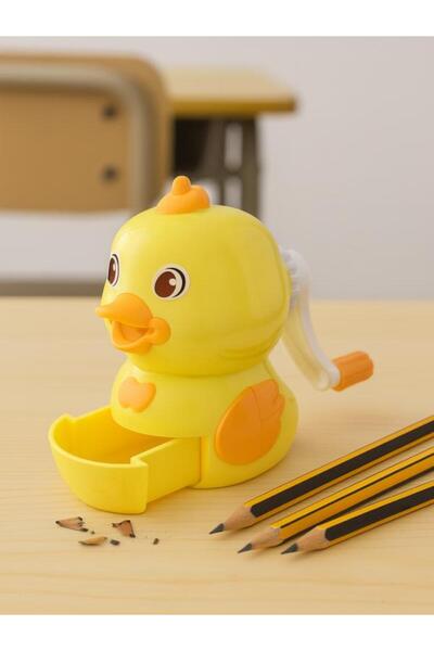 Mikro Ds-105 Yellow Duck Pencil Sharpener – Desktop Manual Model