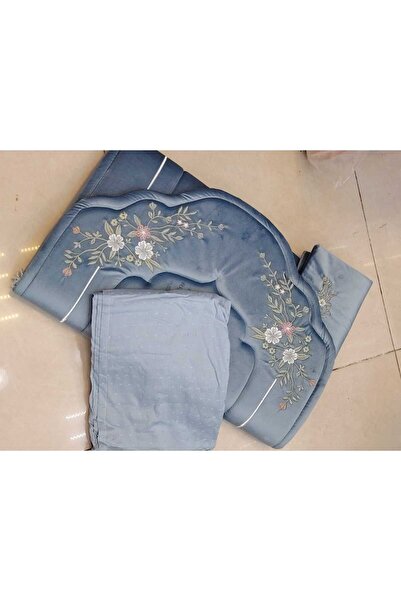 Gerenic طقم سجاد صلاه مكون من سجاد صلاه اسفنج مبطن مطرز وشرشف صلاه وغطاء مصحف