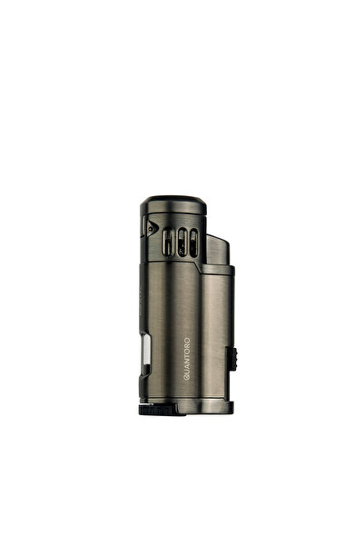 Quantoro MGM05-43 Delicili Üçlü Jet Alev Gunmetal Çakmak