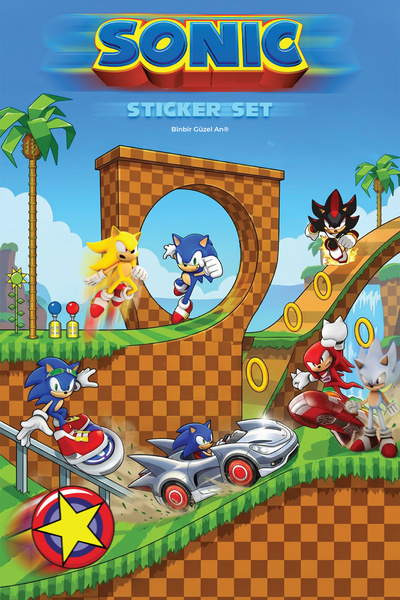 Binbir Güzel An Sonic Sticker / Etiket (Ajanda, Scrapbook, Bullet Journal)