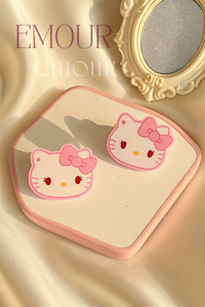 emour Işıklı Hello Kitty Toka,Kuromi Toka, Cinnamoroll Toka,Shirousa Toka Kız Çocuk Toka, Figür Toka 2ADET