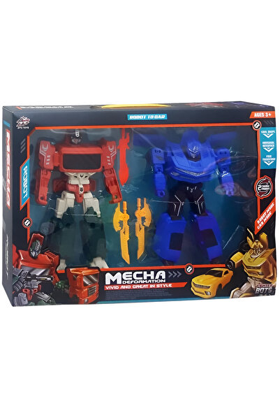 FELİTE 2 Li Büyük Dönüşebilen Transformer Robot ASORTİ Ürün