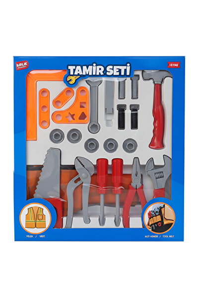 FELİTE Tamir Yelekli Takım Kemerli Tamir Takım Seti Oyuncak Eğitici Oyuncak