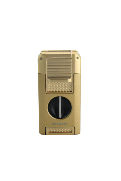 Quantoro MGM05-64 Kesicili Delicili Çift Jet Alev Gold Çakmak